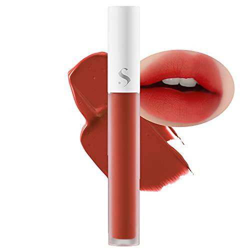 SAAT INSIGHT All-Time Mood Velvet Matte Highly Pigmented Lip Stain Tint 4g (5PM) - for Smudge-proof and Lasting Lip Makeup, Moisturizing Lip Gloss for Dry and Flaky Lips