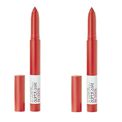 SuperStay Ink Crayon Matte Longwear Lipstick, 40 Laugh Louder (Pack of 2)