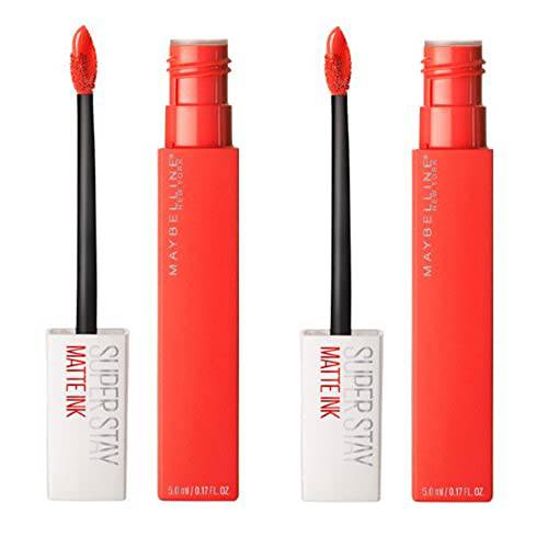 Pack of 2 Maybelline New York SuperStay Matte Ink Liquid Lipstick, Heroine 25