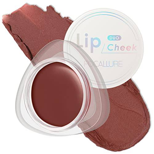 FOCALLURE Velvet-hazy Matte Cheek Lip Mud Dual-use For Lips And Cheek Lip Clay High Pigment Lipstick Blush Lasting Lip Tint