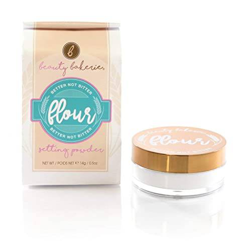 Beauty Bakerie Flour Setting Powder, Finishing Powder for Setting Foundation Makeup in Place, Almond (Chestnut), .5 Ounce