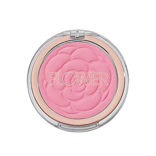 Flower Beauty Flower Pots Powder Blush - Smooth & Silky, Skin Tone Enhancing, Soft Satin Finish Makeup (Wild Rose)