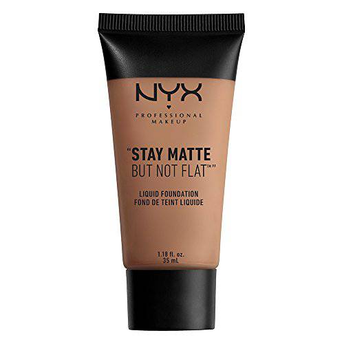 NYX PROFESSIONAL MAKEUP Stay Matte But Not Flat Liquid Foundation, Alabaster, 1.18 Ounce