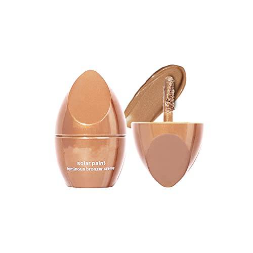 MAEPEOR Natural Bronzer Shimmer Contour Makeup Cream Contour Liquid Bronzer Contouring Makeup For Women and Girl (01 Light Gold)