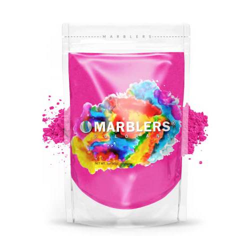MARBLERS Mica Powder Colorant 1oz (28g) [Magenta] | Pearlescent Pigment | Tint | Pure Mica Powder for Resin | Dye | Non-Toxic | Great for Epoxy, Soap, Nail Polish, Cosmetics and Bath Bombs