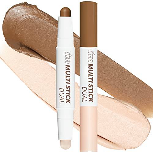 I’M MEME I’m Multi Stick Dual | Two Shade Shading and Highlighting Matte Finish | Suitable for Beginners Portable Size | 001 Contouring
