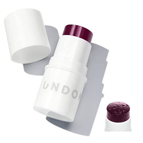 Undone Beauty Water Blush Stick with Coconut Water for Radiant, Dewy Glow - Blends Perfectly Into Skin for Natural Looking Flushed Cheeks - Vegan and Cruelty Free - Peach, 0.19 oz (5 g)