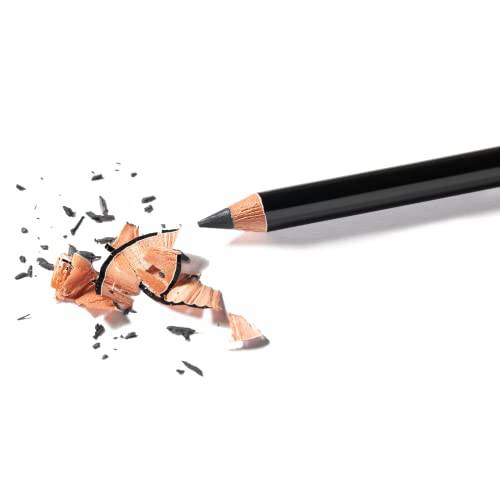 Eye Embrace Liz Classic: Warm Medium Gray Wooden Eyebrow Pencil – Waterproof, Double-Ended Pencil with Sharpener & Spoolie Brush, Cruelty-Free