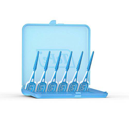 TEPE Dental Floss Picks, Tooth Picks Flossers, Floss Sticks, EasyPicks M/L, Blue, 36 Pk