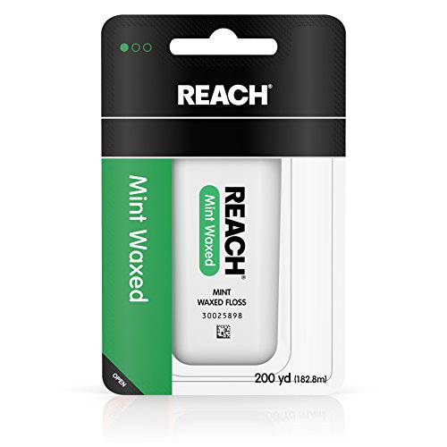 Reach Dentotape Waxed Dental Floss | Effective Plaque Removal, Extra Wide Cleaning Surface | Shred Resistance & Tension, Slides Smoothly & Easily , PFAS Free | Mint Flavored, 200 Yards, 1 Pack