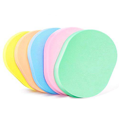 HANSGO 50 PCS Colorful Facial Cleansing Sponge, Wet Soft Powder Puff Make Up Cosmetic Beauty Sponge Blender Compressed Pad