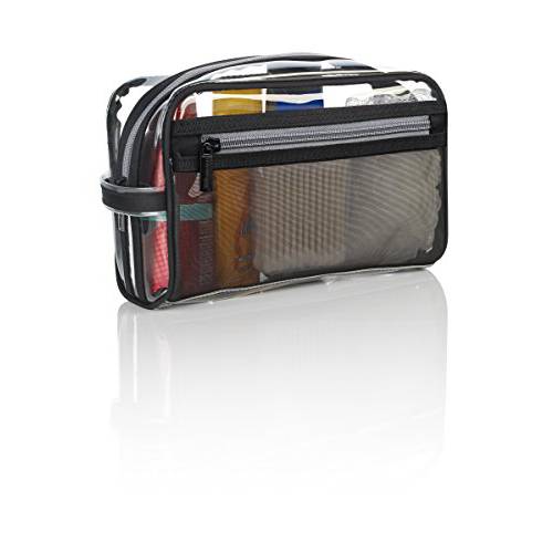 Conair Sundry/Cosmetic Travel Bag, Toiletry Bag by Travel Smart, Clear