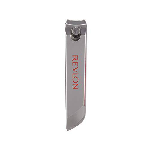 Nail Clipper by Revlon, Salon Professional Nail Care Tools, Curved Blade for Trimming & Grooming, Easy to Use, Non-Corrosive, Stainless Steel (Pack of 1)
