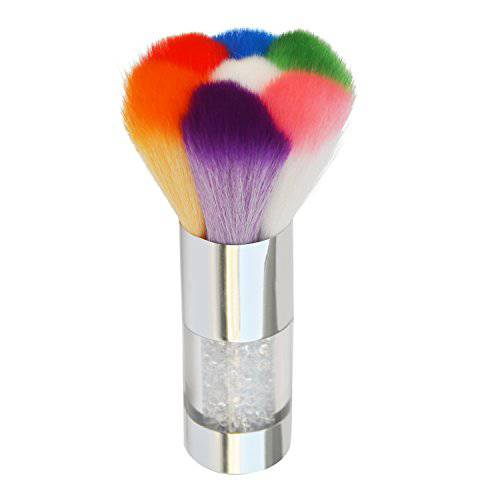 Convenient Colorful Nail Art Dust Brush Remover Cleaner For Acrylic & UV Nail Gel Powder Rhinestones Makeup Foundation