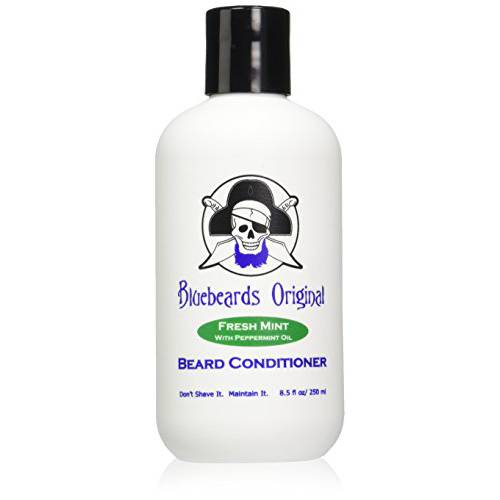 Bluebeards Original Fresh Mint Beard Conditioner for Men, 8.5 oz. - Beard Softener Infused with Peppermint Oil to Deeply Condition, Soften, and Moisturize Your Beard and Skin Underneath - Made in USA