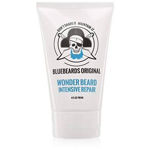 Bluebeards Original Wonder Beard Intensive Repair, 4 oz. - Beard Conditioner for Men with Meadowfoam Seed Oil & Amino Acids to Deeply Restore, Soften, and Rejuvenate Your Beard and Skin - Made in USA