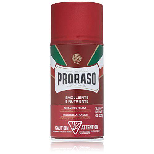 Proraso Shaving Foam, Moisturizing and Nourishing for Coarse Beards, 10.6 oz