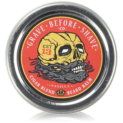 GRAVE BEFORE SHAVE™ Cigar Blend Beard Balm (Cigar/Vanilla scent)(4 oz.)