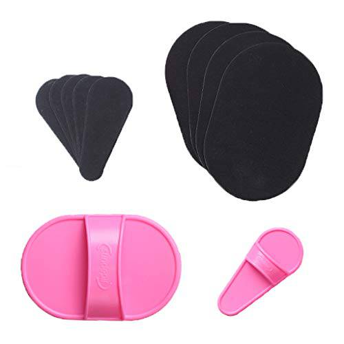 edealing 1SET Smooth Legs Skin Pad Arm Face Upper Lip Hair Removal Remover Set Exfoliator Away