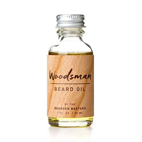 TBB Woodsman Beard Oil for Men | Leave-In Beard Conditioner | Keeps Facial Hair Soft and Moisturizes Skin | Jojoba Oil, Argan & Sweet Almond Essential Oils, Cedar Scent (1 Oz.)
