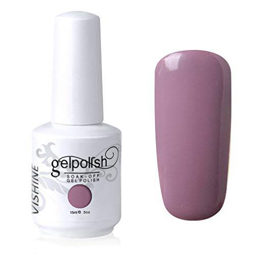 Vishine Gelpolish Gel Nail Polish Lacquer Shiny Color Soak Off UV LED Professional Manicure Taupe (1579)