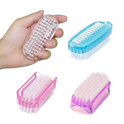 Homsolver Hand and Nail Brush Two-Sided Cleaning Scrubbing Brushes, Pack of 4 Pieces (4 Pieces)