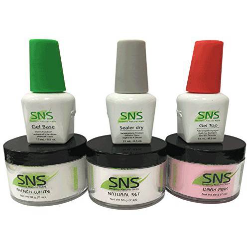 SNS Nails Pink & White Kit