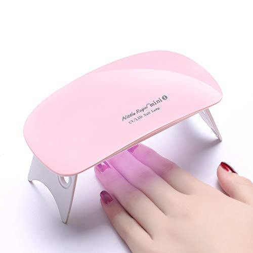 Portable 9W UV SUN mini Mouse Shape Phototherapy Lamp Nail Polish Dryer/Nail Lamp USB Lamp 6 LEDs Lamp Folding Built-in Design 30s/60s 5 Colors-Pink