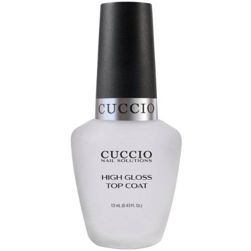 Cuccio Colour High Gloss Nail Top Coat - Developed With UV Absorbers To Help Protect The Nail Colour - Flexible Chip Resistant Protective Coating - Extends The Wear Of Your Manicure - 0.43 Oz