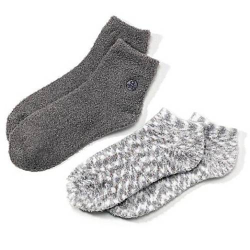 Earth Therapeutics® 2-Pack Super Plush Aloe Moisture Socks (Gray)