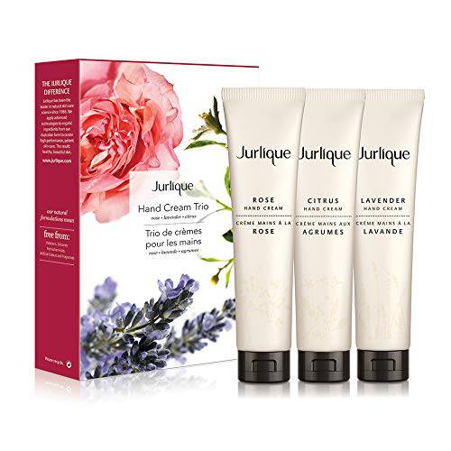 Jurlique Rose Hand Cream For Dry Hands Trio With Lavender, Rose & Citrus