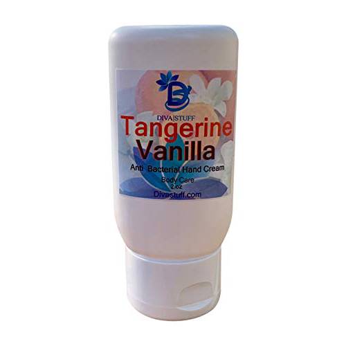 Diva Stuff Hand Cream with 70% Isopropyl Alcohol, Made in USA – 2oz Bottle (Tangerine-Vanilla)