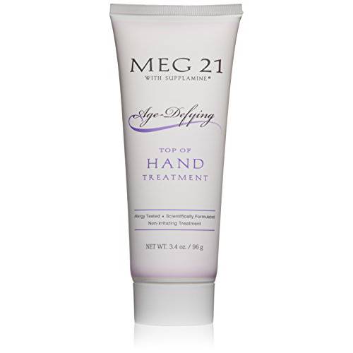 MEG 21 Age Defying Hand Treatment Moisturizing Cream. 3.4 oz. Protects against sanitizers and over washing. Smooths and moisturizes skin. Infused with Vitamin E and . clinically-proven Supplamine