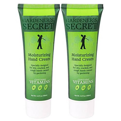Gardener’s Secret Moisturizing Hand Cream - 3.4 fl. oz. - 2 Pack -Infused With Vitamins A, D, and E - Heals Dry, Cracked, and Rough Hands - Ultra Hydration, Super Soft - Pleasant, Therapeutic Aroma