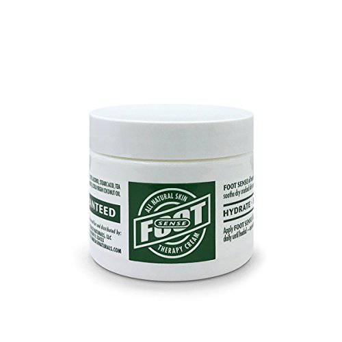 Tea Tree Oil Foot and Skin Therapy Cream - Repairs and Treats Cracked, Dry, Itchy Skin, Heels and Calluses - Athletes Foot, Jock Itch, Ringworm - Made in USA - Use on Feet, Hands, Elbows 1.8 ounces