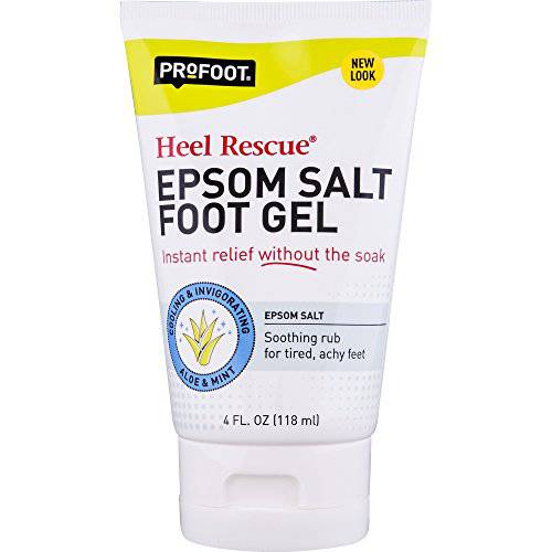 ProFoot Epsom Salt Foot Gel, 4 Ounce Tube, Relief for Aching Feet