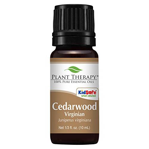 Plant Therapy Cedarwood Virginian Essential Oil 10 ml (1/3 oz) 100% Pure, Undiluted, Therapeutic Grade