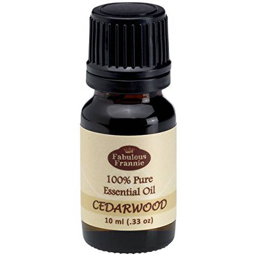 Fabulous Frannie Cedarwood 100% Pure, Undiluted Essential Oil Therapeutic Grade - 10 ml. Great for Aromatherapy