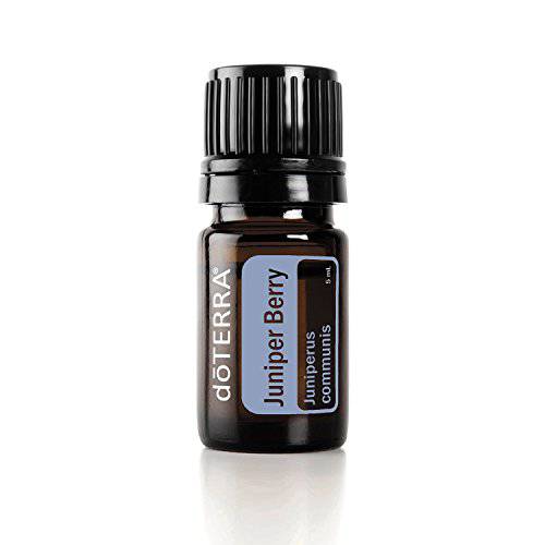 doTERRA Juniper Berry Essential Oil - Supports Healthy Kidney and Urinary Tract Function, Natural Skin Toner, Cleanser, Detoxifying Agent, Calming Effect for Diffusion, Internal, Topical Use - 5 ml