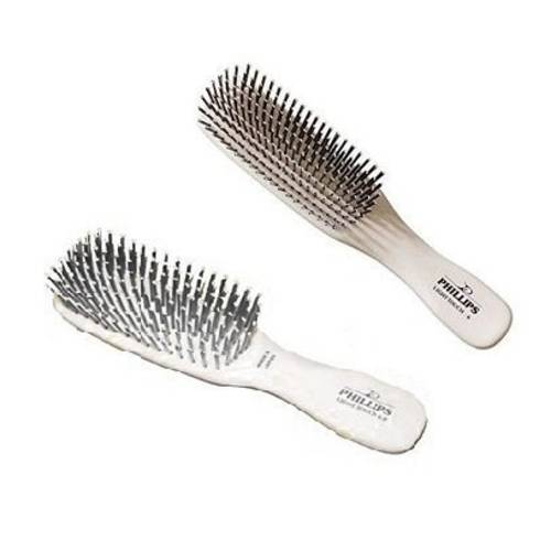 Phillips Brush Light Touch 6 Hair Brush & Phillips Brush Light Touch 6 Purse Size Combo Pack, Salon Quality Hair Care for Home & On the Go