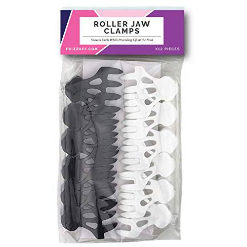 CURL KEEPER - Roller Jaw Clamps: Lift At The Roots For a Full Looking, Bouncy Style That Preserves The Natural Form Of Your Curls (12 Roller Jaw Clamps Per Pack)