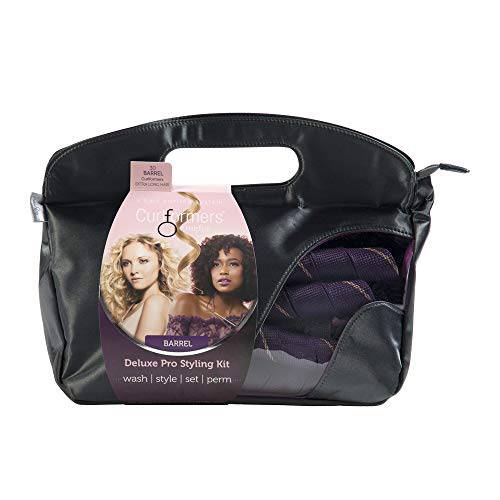 Heatless Hair Curlers Styling Kit by Curlformers • Deluxe Range • Barrel Curls Styling Kit For Extra Long Hair Up To 24 • 30 No Heat Curlers & 2 Styling Hooks • Healthy & Damage Free