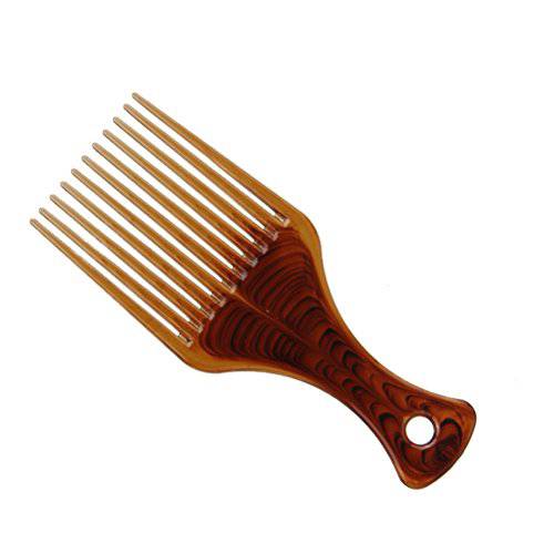 Frcolor Hair Pick Comb, Smooth No Frizz Afro Hair Lift Pick Comb for Hairstyle