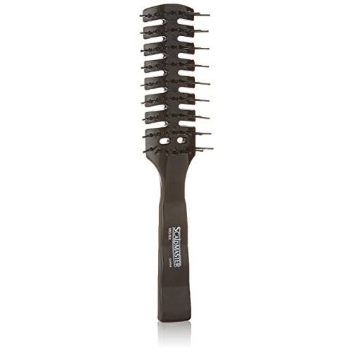 7 Rows Vent Hair Stylist Brush Black by Scalpmaster
