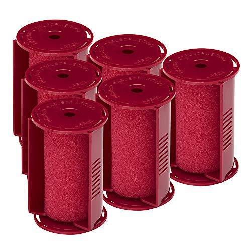 Caruso Professional Large Molecular Replacement Steam Hair Rollers with Shields, 6-Pack, 1-1/2 Inches