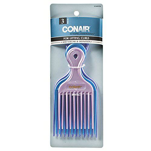 Conair 14493z 3 Piece Pro Styling Hair Lift Combs, 3.2 Ounce