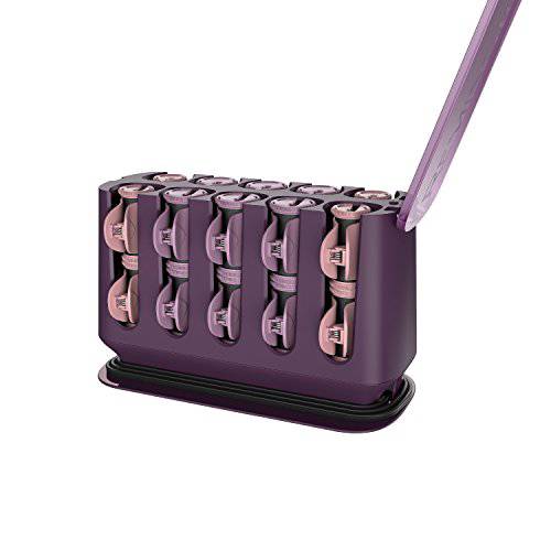 Remington H9100S Pro Hair Setter with Thermaluxe Advanced Thermal Technology Electric Hot Rollers 11 ¼, Purple, 1 Count