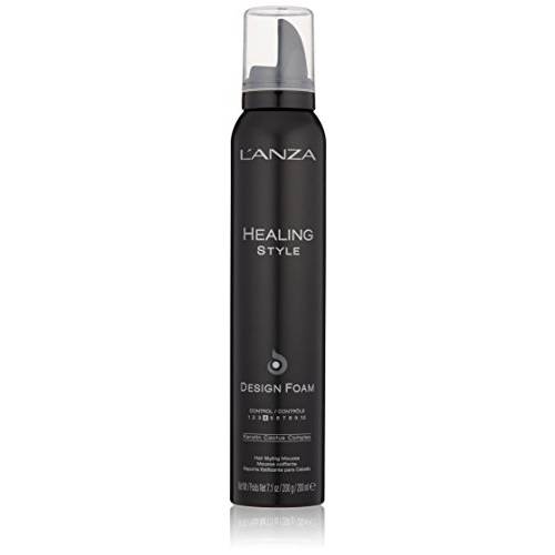 L’ANZA Healing Style Design Foam with Low Hold Effect, Boosts Shine and Adds Body, With UV and Heat Protection to Prevent Sun and Styling Damage (7.1 Fl Oz)