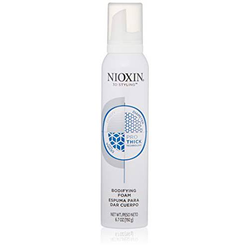 Nioxin Bodifying Foam, Hair Thickening Mousse for Thinning Hair, 6.7 Fl Oz (Pack of 1)