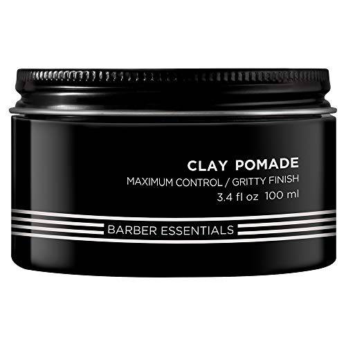 Redken Brews Clay Pomade For Men, High Hold, For Fine And Medium Hair, 3.4 fl. oz